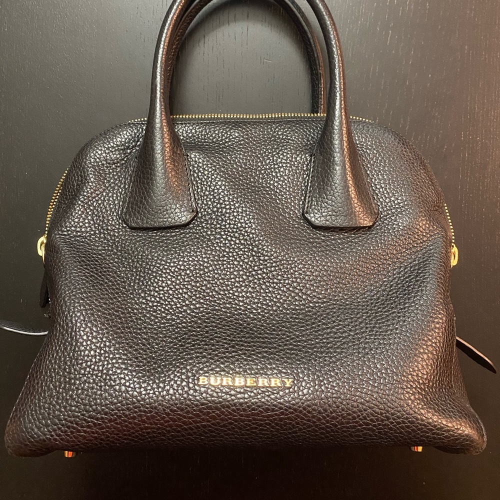 Burberry London Calfskin Greenwood Bowling Bag